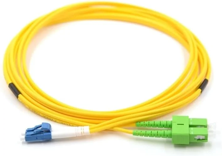 کابل فیبر نوری سینگل مود داپلکس DKURVE LC/UPC به SC/APC با روکش LSZH (5 متری)