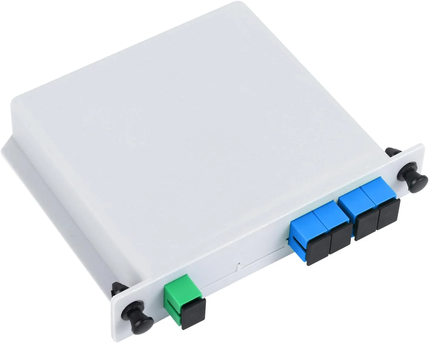 کاست اسپلیتر فیبر نوری PLC یک به چهار SC UPC برای سیم کشی خانگی، شبکه های LAN و جعبه های توزیع