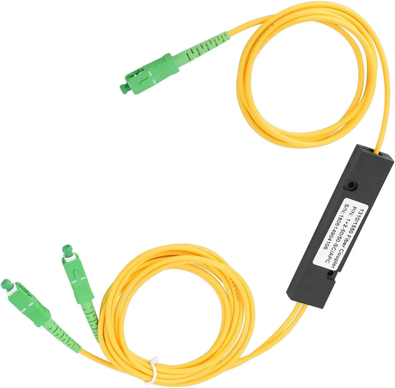 اسپلیتر فیبر نوری سینگل مود SC 1X2 PLC اسپلیتر PCL SC/UPC برای سیستم ارتباطی فیبر نوری