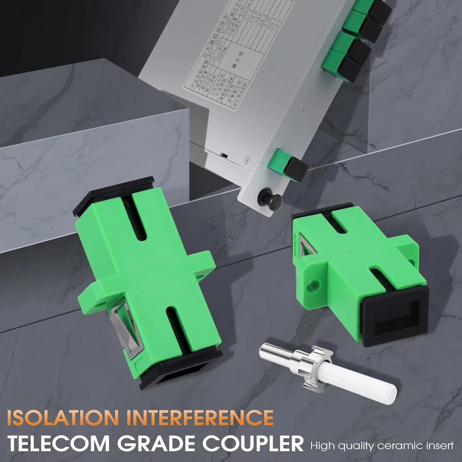 اسپلیتر فیبر نوری PLC مدل SCAPC دوگالیا بسته 4 عددی، 1x4 کارت کاست خور، اسپلیتر فیبر نوری برای سیم کشی خانگی، LAN، اتاق های شبکه، جعبه توزیع فیبر اسپلیتر فیبر نوری PLC مدل SCAPC دوگالیا بسته 4 عددی، 1x4 کارت کاست خور، اسپلیتر فیبر نوری برای سیم کشی خانگی، LAN، اتاق های شبکه، جعبه توزیع فیبر