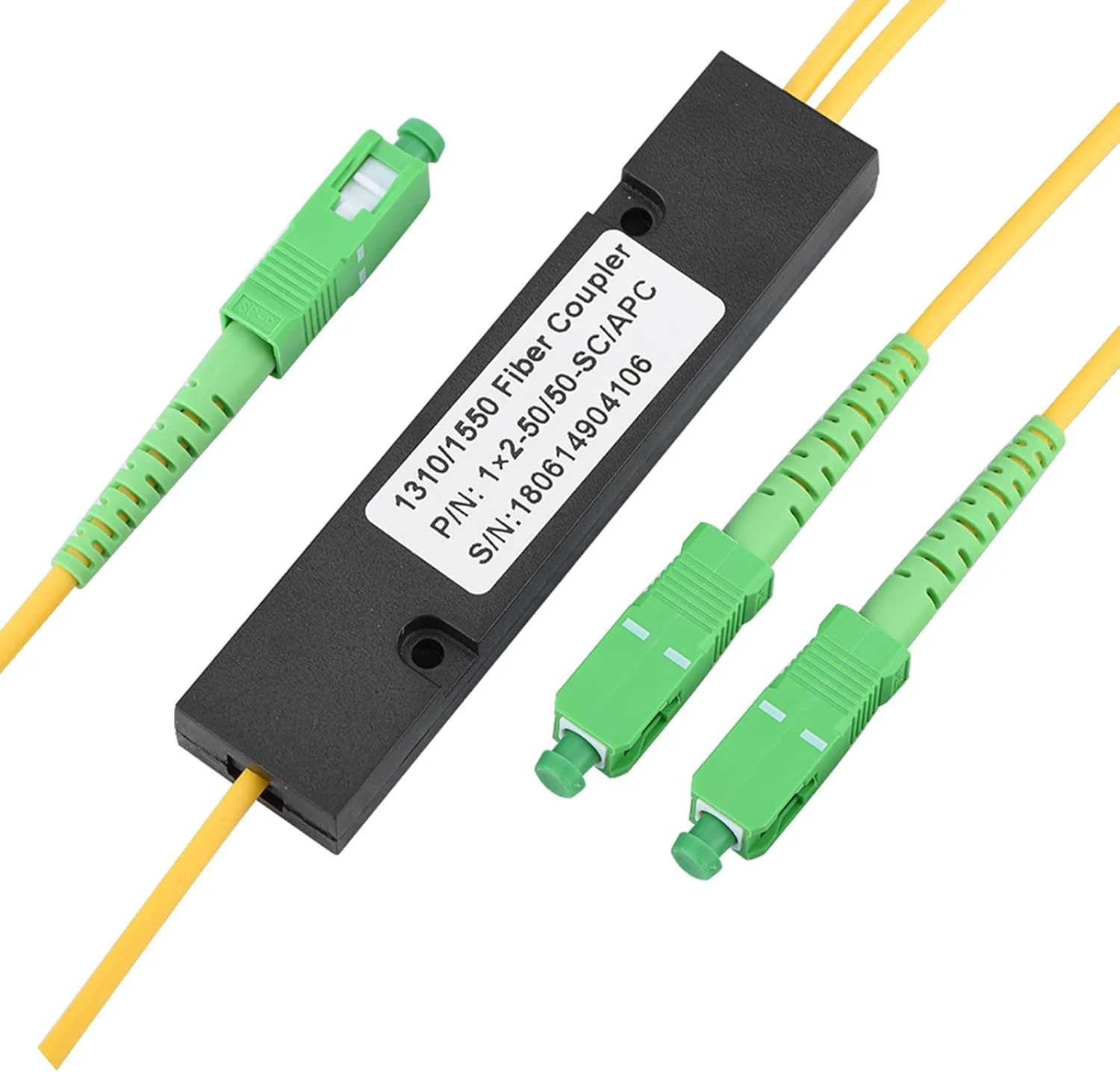 اسپلیتر PLC ای‌کم، ساختار فشرده، توزیع چند کاناله با پیگتیل‌های فیبر نوری برای سیستم‌های ارتباطی، LAN، CATV، FTTH