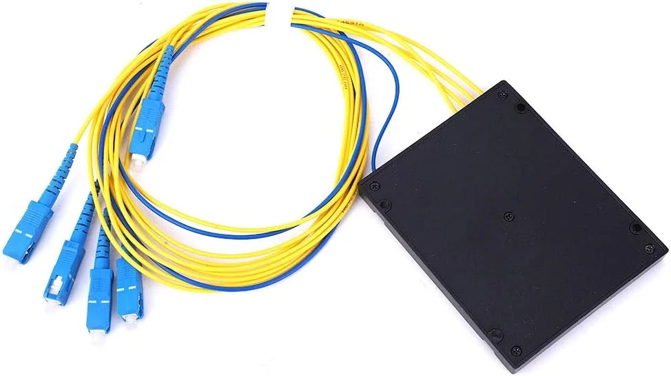 اسپلیتر فیبر نوری PLC تک حالته با افت درج پایین، رابط SC/UPC، مناسب برای شبکه خانگی