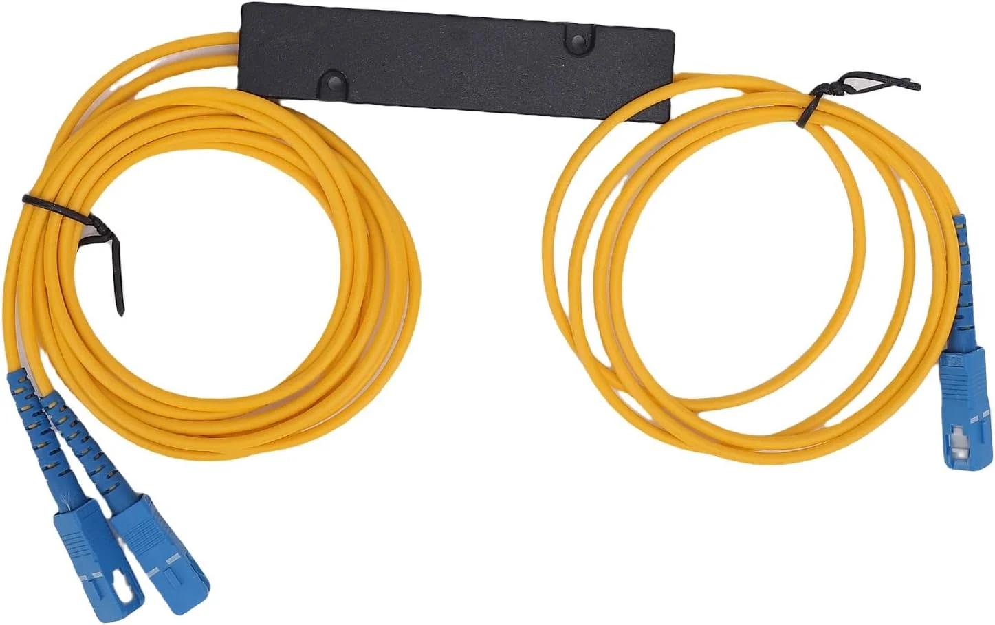 کوپلر تقسیم کننده فیبر نوری 1 به 2، تک حالته G657A1 SC FC LC ST 1310-1550nm، بازدهی بالا، غیر حساس به تغییرات طول موج...