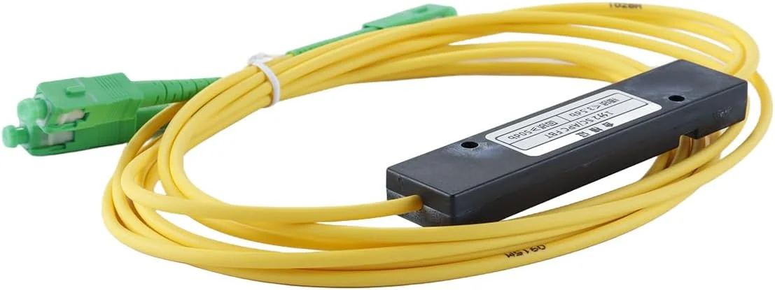 اسپلیتر فیبر نوری 1X2 FBT آوسی، پیگتیل سینگل مود SM، اسپلیتر SC UPC PCL، کابل زرد اسپلیتر فیبر نوری 1X2 FBT آوسی، پیگتیل سینگل مود SM، اسپلیتر SC UPC PCL، کابل زرد