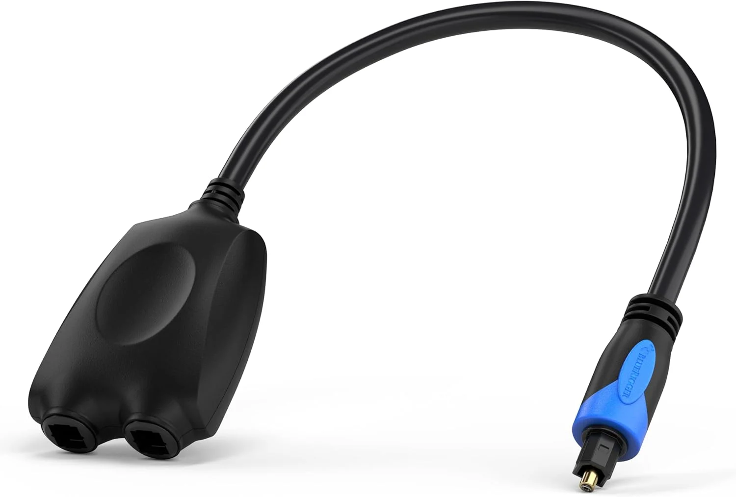 اسپلیتر صوتی اپتیکال دیجیتال فیبر نوری توسلینک BlueRigger 1x2، 1 ورودی نر به 2 خروجی ماده - با کانکتورهای روکش طلای 24K (برای سینمای خانگی، ایکس باکس، پلی استیشن و غیره)