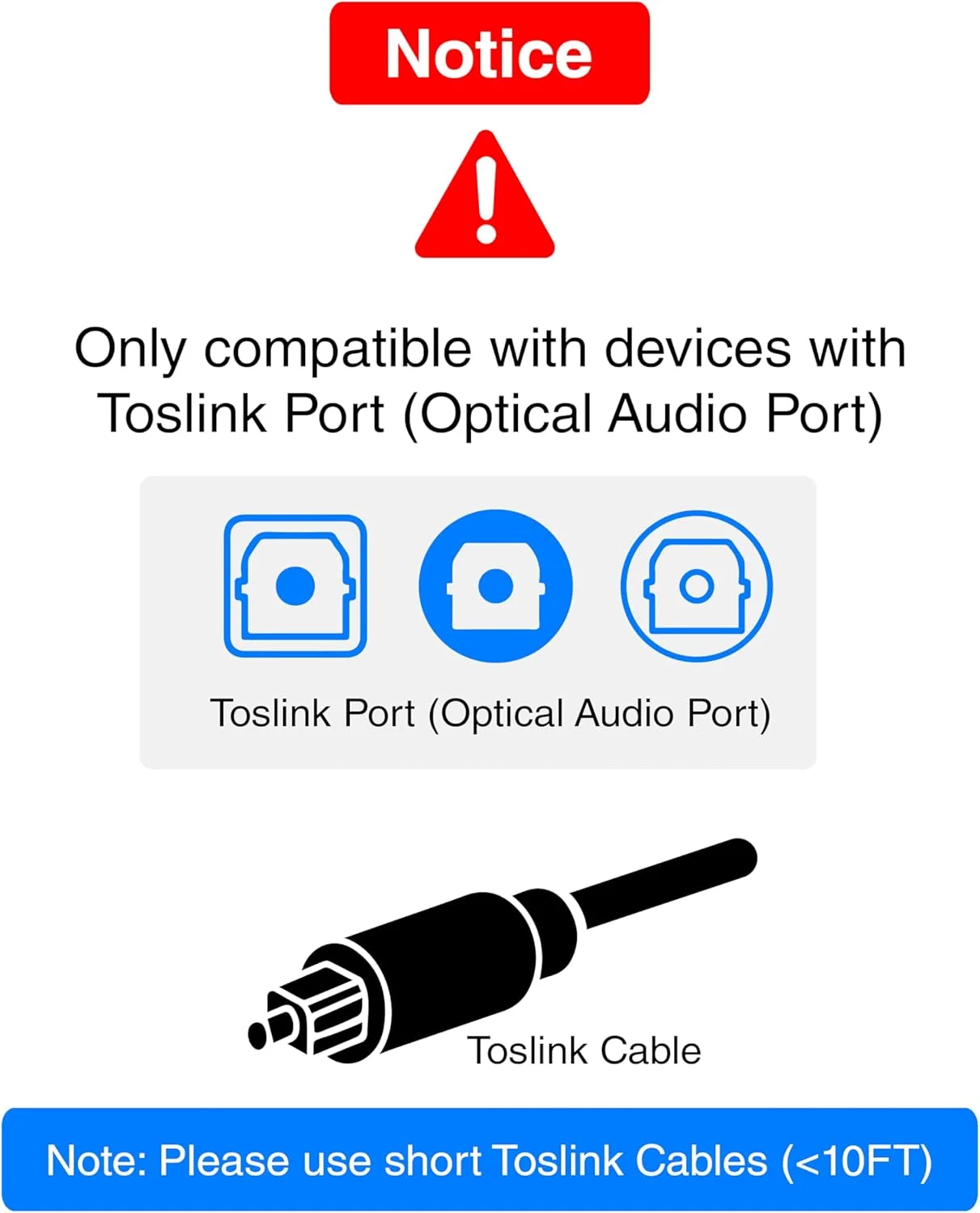 اسپلیتر صوتی اپتیکال دیجیتال فیبر نوری توسلینک BlueRigger 1x2، 1 ورودی نر به 2 خروجی ماده - با کانکتورهای روکش طلای 24K (برای سینمای خانگی، ایکس باکس، پلی استیشن و غیره) اسپلیتر صوتی اپتیکال دیجیتال فیبر نوری توسلینک BlueRigger 1x2، 1 ورودی نر به 2 خروجی ماده - با کانکتورهای روکش طلای 24K (برای سینمای خانگی، ایکس باکس، پلی استیشن و غیره)