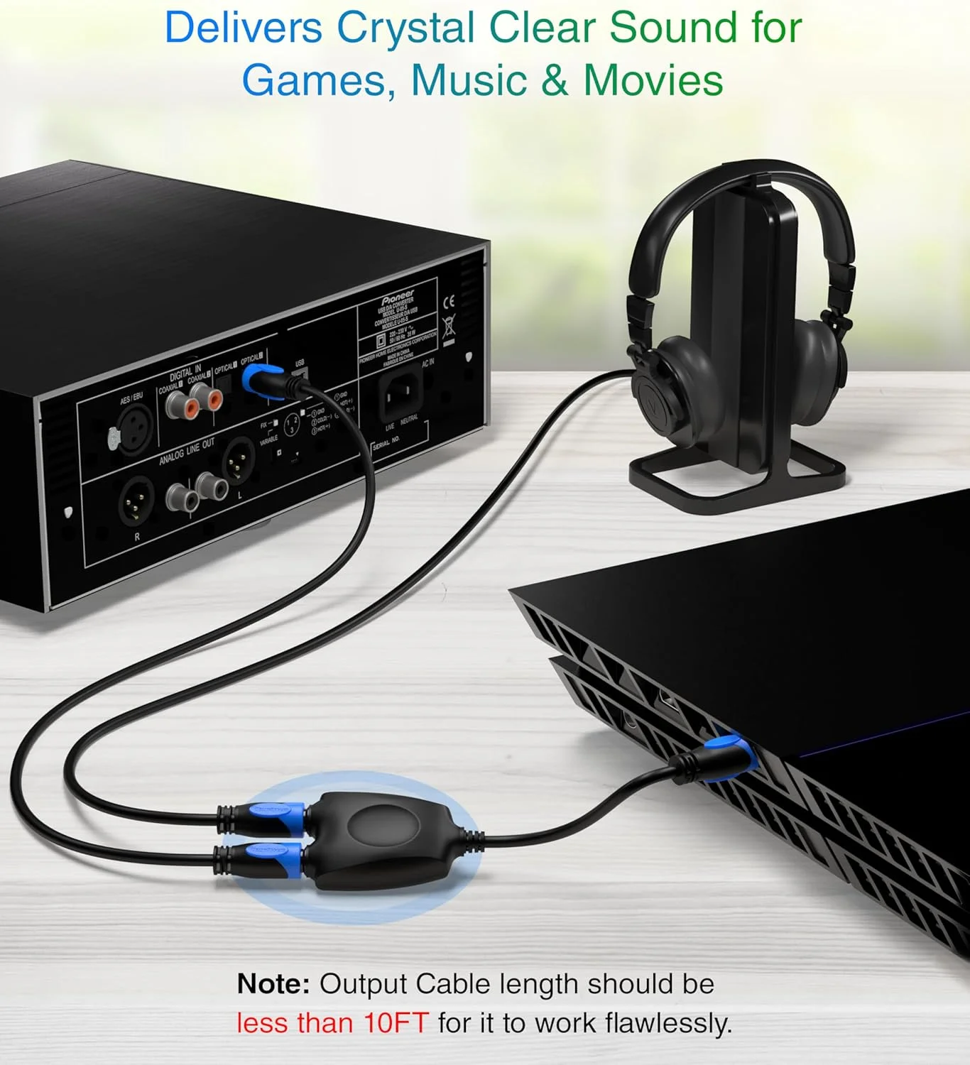 اسپلیتر صوتی اپتیکال دیجیتال فیبر نوری توسلینک BlueRigger 1x2، 1 ورودی نر به 2 خروجی ماده - با کانکتورهای روکش طلای 24K (برای سینمای خانگی، ایکس باکس، پلی استیشن و غیره) اسپلیتر صوتی اپتیکال دیجیتال فیبر نوری توسلینک BlueRigger 1x2، 1 ورودی نر به 2 خروجی ماده - با کانکتورهای روکش طلای 24K (برای سینمای خانگی، ایکس باکس، پلی استیشن و غیره)