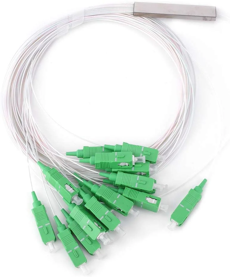 اسپلیتر فیبر نوری، 1x16 0.9SM SM SC/APC PLC نوع اسپلیتر نوری 1260-1650 نانومتر