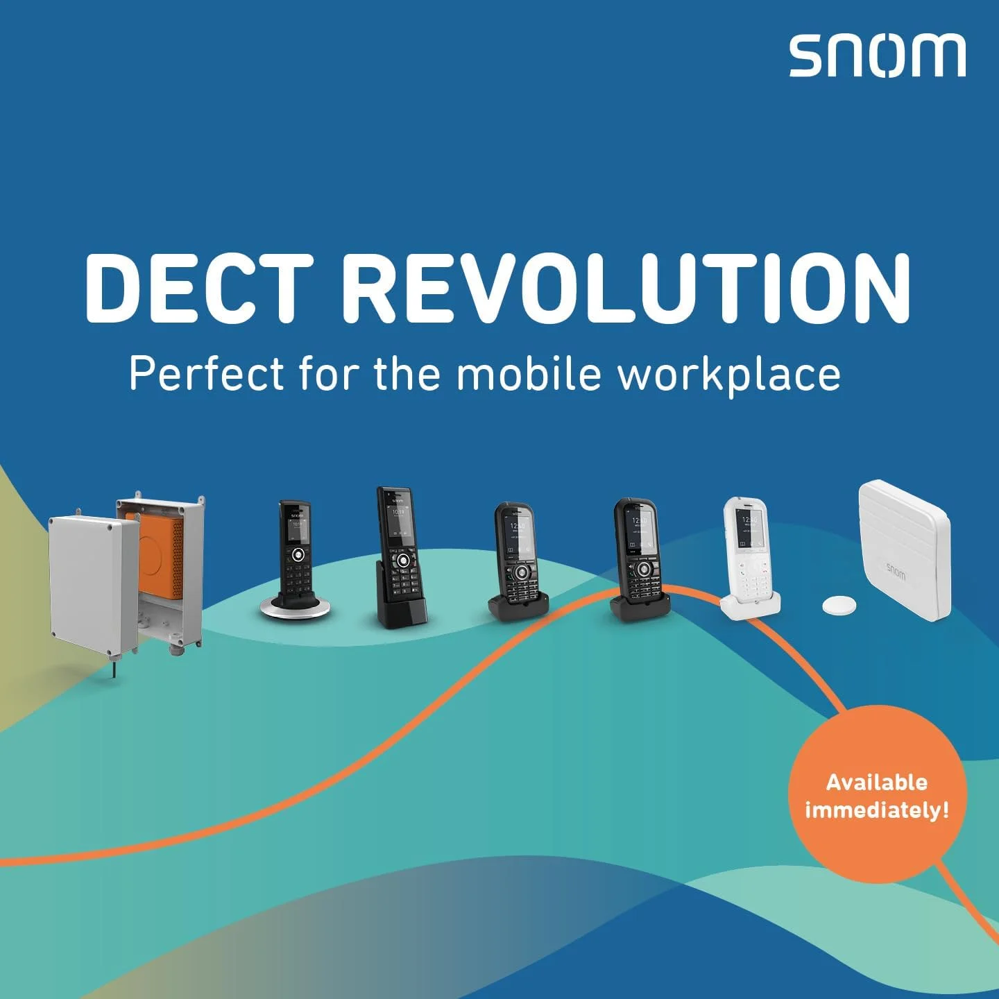 گوشی بی سیم اسنوم مدل M70 DECT گوشی بی سیم اسنوم مدل M70 DECT