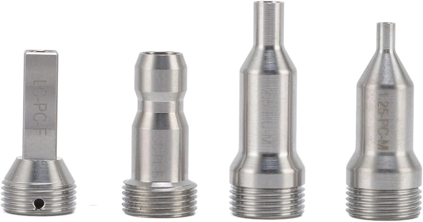 مجموعه نوک فیبر نوری استیل SC FC ST LC نر و مادگی برای تست عملکرد شبکه