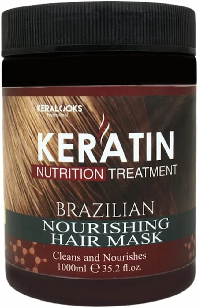 ماسک مو کراتین برزیلی مغذی برای انواع مو (بدون عطر، 1000 میلی لیتر)، 1 عدد ماسک مو کراتین برزیلی مغذی برای انواع مو (بدون عطر، 1000 میلی لیتر)، 1 عدد