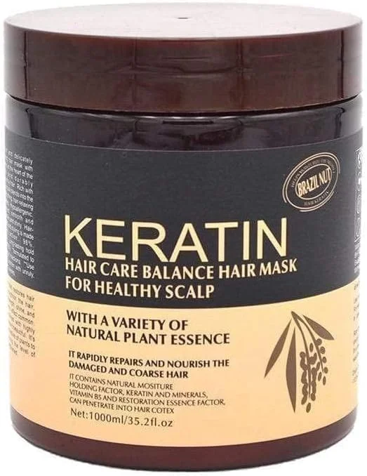 ماسک ترمیم کننده و مغذی مو کراتین با عصاره برزیلی، ۱۰۰۰ میلی لیتر
