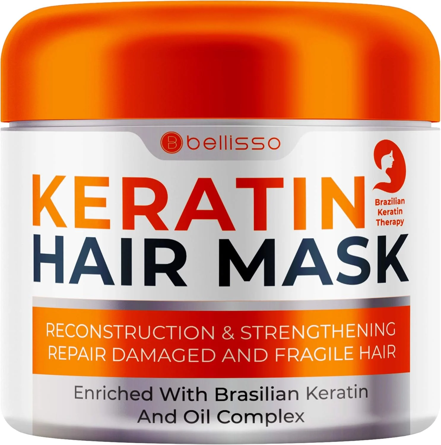 ماسک مو کراتین - نرم کننده و آبرسان عمقی بدون سولفات برای موهای خشک، آسیب دیده و دارای موخوره - مرطوب کننده برای موهای وز و مجعد - برای زنان و مردان - مراقبت مرطوب کننده برای ترمیم آسیب