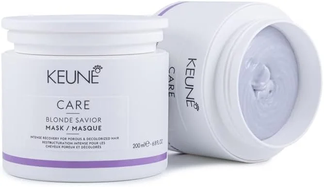 ماسک موی ترمیم کننده و تغذیه کننده موهای آسیب دیده و رنگ شده Keune Care Blonde Savior