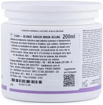 ماسک موی ترمیم کننده و تغذیه کننده موهای آسیب دیده و رنگ شده Keune Care Blonde Savior