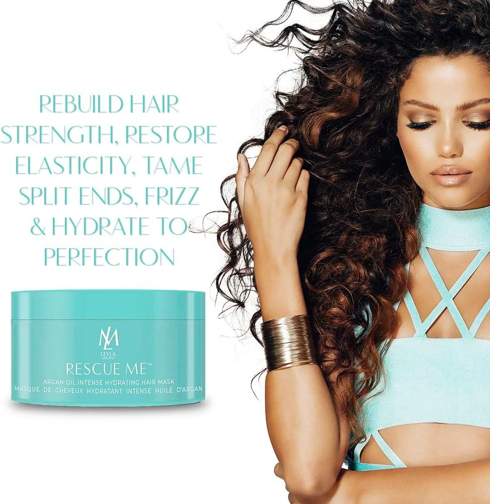 ماسک موی احیا کننده لیلا میلانی - بهترین ماسک آبرسان عمیق حاوی روغن آرگان برای موهای خشک و آسیب دیده، رنگ شده، مناسب برای رشد مو، بدون پارابن، ایمن برای کراتین و اکستنشن - 240 میلی لیتر