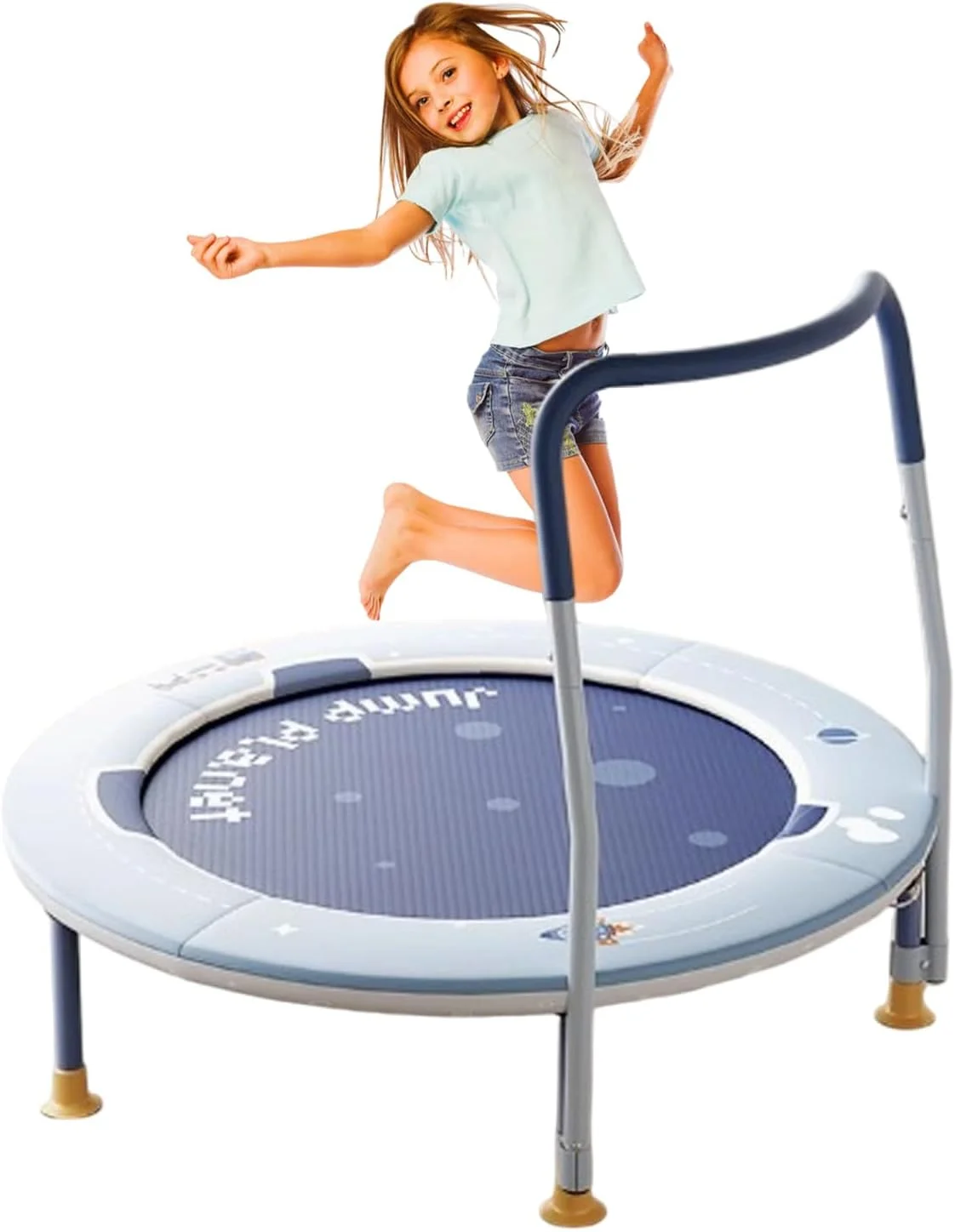 ترامپولین تاشو کوچک کودک Masroo برای کودکان 1 تا 6 سال، با دسته، پد ایمنی و پایه، ترامپولین کودک مناسب فضای داخلی/باغ، هدیه برای پسر و دختر ترامپولین تاشو کوچک کودک Masroo برای کودکان 1 تا 6 سال، با دسته، پد ایمنی و پایه، ترامپولین کودک مناسب فضای داخلی/باغ، هدیه برای پسر و دختر