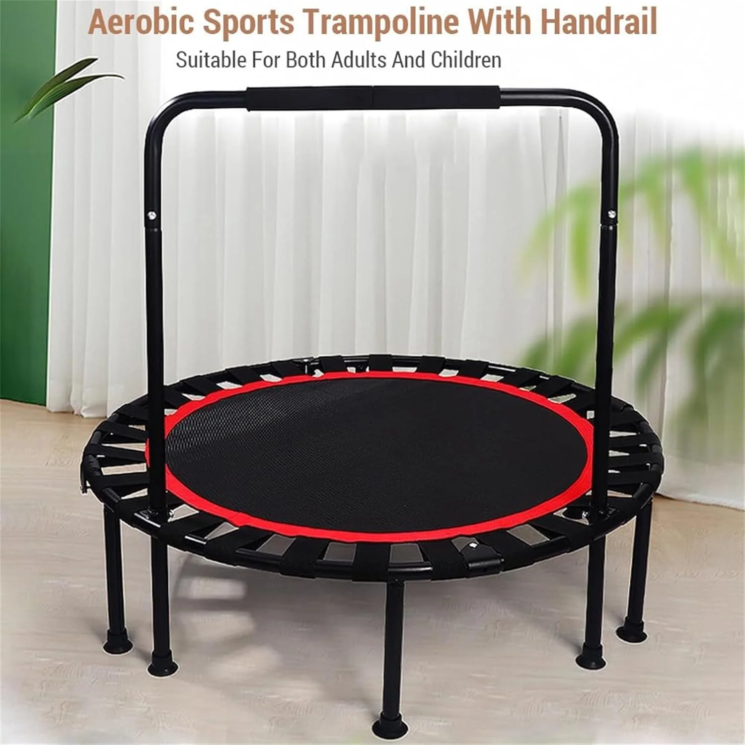 ترامپولین تاشو ورزشی MOTIM با قطر 100 سانتی متر، ترامپولین تفریحی برگشتی با دسته قابل جدا شدن، ترامپولین پرش خانگی قابل حمل برای ورزش های داخل/خارج از منزل کودکان و خانواده ترامپولین تاشو ورزشی MOTIM با قطر 100 سانتی متر، ترامپولین تفریحی برگشتی با دسته قابل جدا شدن، ترامپولین پرش خانگی قابل حمل برای ورزش های داخل/خارج از منزل کودکان و خانواده