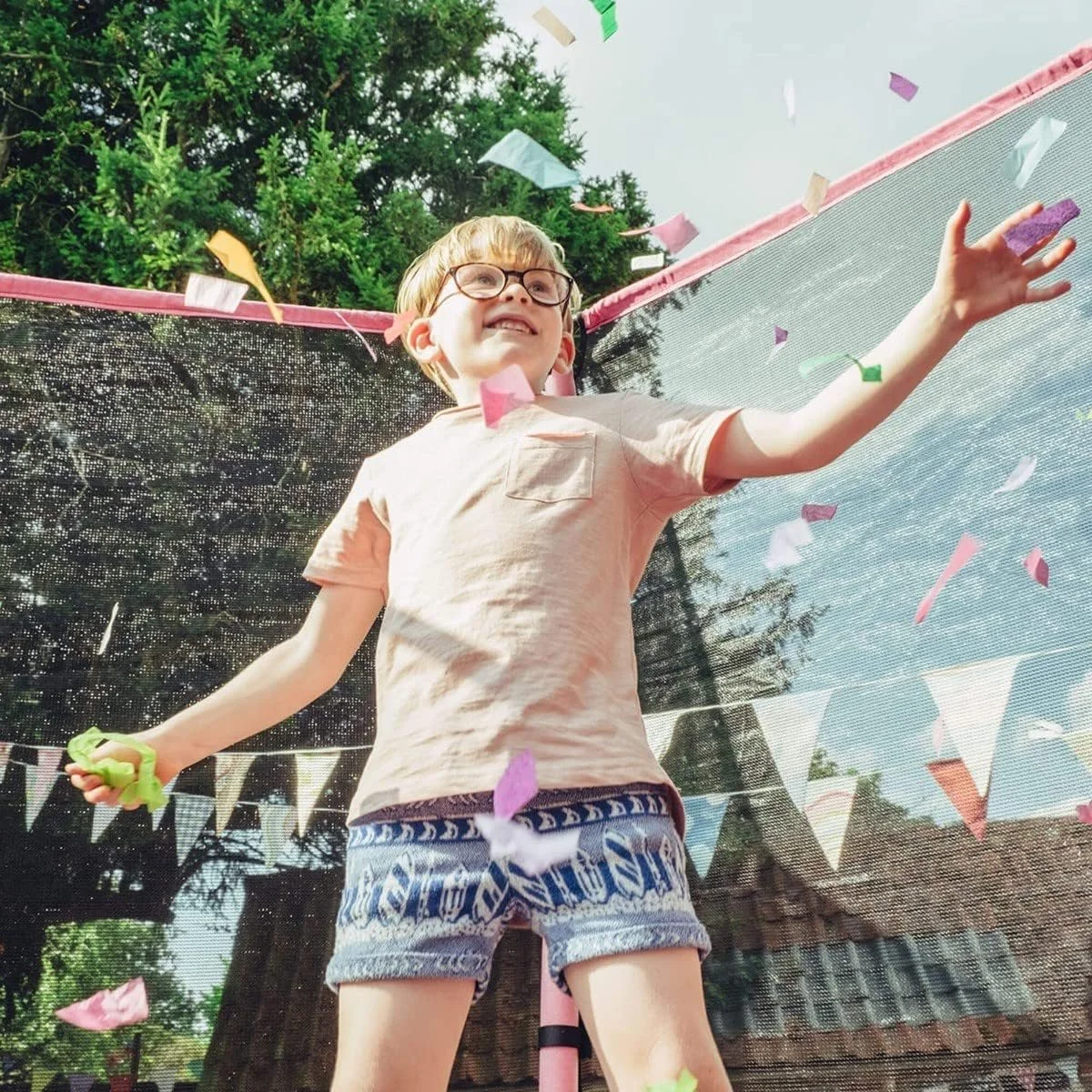 ترامپولین و محفظه ایمنی جامپر جونیور 7 فوتی Plum Play - صورتی و بنفش ترامپولین و محفظه ایمنی جامپر جونیور 7 فوتی Plum Play - صورتی و بنفش