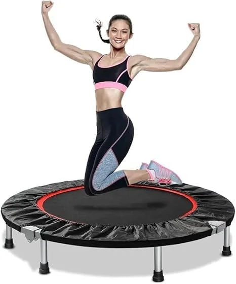 ترامپولین تاشو 48 اینچی پروکسیما هلث اند فیتنس با دسته قابل تنظیم | ترامپولین کوچک و مقاوم برای خانه و باشگاه | ظرفیت وزن بالا و تمرین کاردیو کم فشار ترامپولین تاشو 48 اینچی پروکسیما هلث اند فیتنس با دسته قابل تنظیم | ترامپولین کوچک و مقاوم برای خانه و باشگاه | ظرفیت وزن بالا و تمرین کاردیو کم فشار
