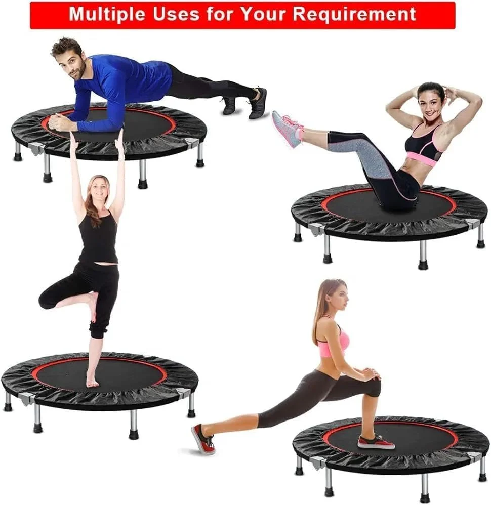 ترامپولین تاشو 48 اینچی پروکسیما هلث اند فیتنس با دسته قابل تنظیم | ترامپولین کوچک و مقاوم برای خانه و باشگاه | ظرفیت وزن بالا و تمرین کاردیو کم فشار ترامپولین تاشو 48 اینچی پروکسیما هلث اند فیتنس با دسته قابل تنظیم | ترامپولین کوچک و مقاوم برای خانه و باشگاه | ظرفیت وزن بالا و تمرین کاردیو کم فشار