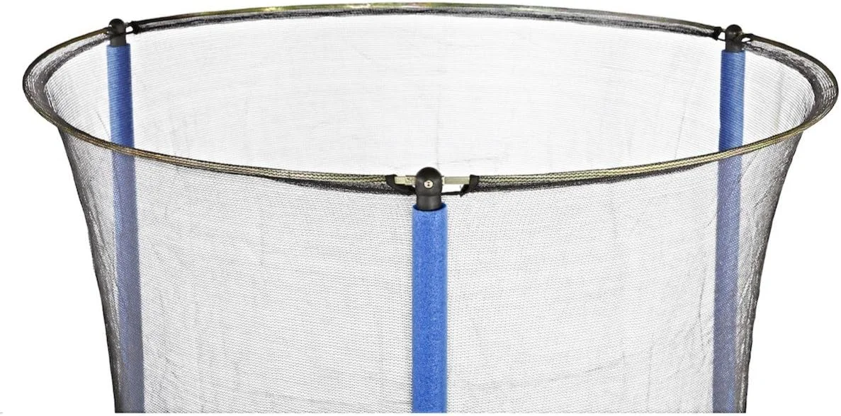 ترامپولین ۴.۵ فوتی (۵۴ اینچی) جونیور با محفظه و توری ایمنی | ترامپولین مناسب فضای داخلی و خارجی | قاب و پایه های فولادی گالوانیزه | فنرهای فولادی با روکش روی | دو رو آبی/سبز و صورتی/بنفش ترامپولین ۴.۵ فوتی (۵۴ اینچی) جونیور با محفظه و توری ایمنی | ترامپولین مناسب فضای داخلی و خارجی | قاب و پایه های فولادی گالوانیزه | فنرهای فولادی با روکش روی | دو رو آبی/سبز و صورتی/بنفش