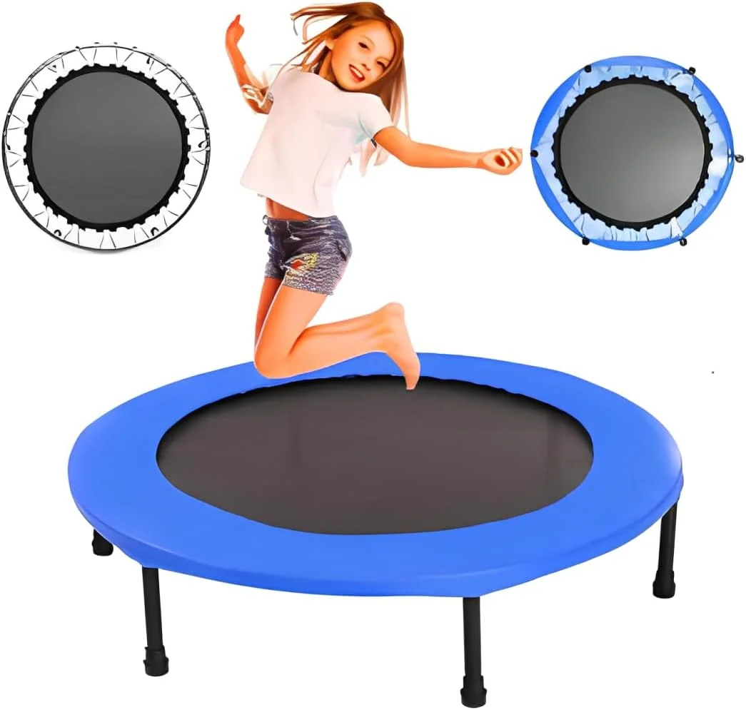 ترامپولین مینی 40 اینچی H PRO - ترامپولین ورزشی داخلی برای کودکان و بزرگسالان، ریباندر تناسب اندام برای باشگاه خانگی - آبی ترامپولین مینی 40 اینچی H PRO - ترامپولین ورزشی داخلی برای کودکان و بزرگسالان، ریباندر تناسب اندام برای باشگاه خانگی - آبی