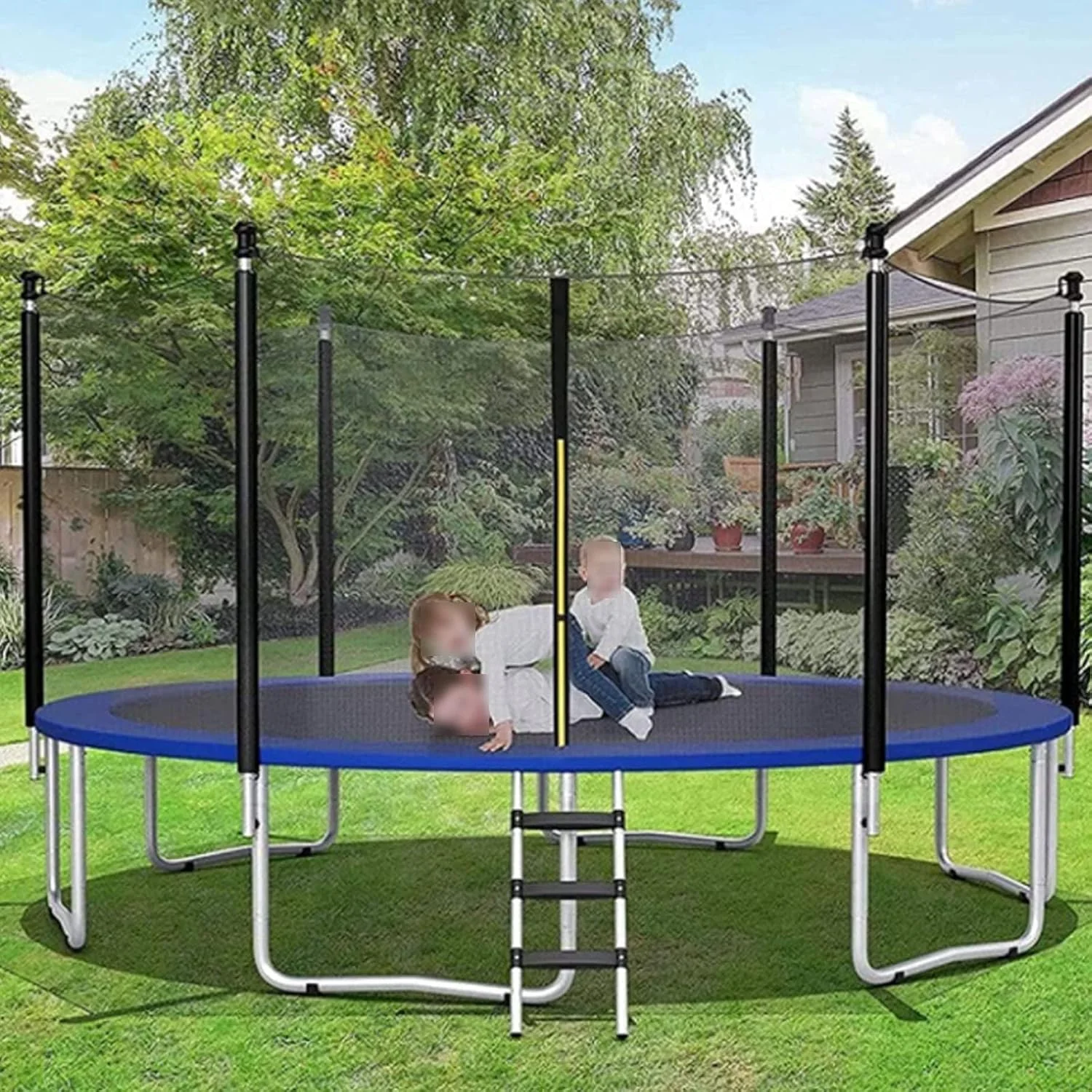 توری محافظ ترامپولین جایگزین برای ترامپولین های گرد با فریم 5 تا 16 فوت با استفاده از 6/8/12 میله مستقیم، مقاوم در برابر اشعه ماوراء بنفش، روکش محافظ ایمنی PVC توری محافظ ترامپولین جایگزین برای ترامپولین های گرد با فریم 5 تا 16 فوت با استفاده از 6/8/12 میله مستقیم، مقاوم در برابر اشعه ماوراء بنفش، روکش محافظ ایمنی PVC