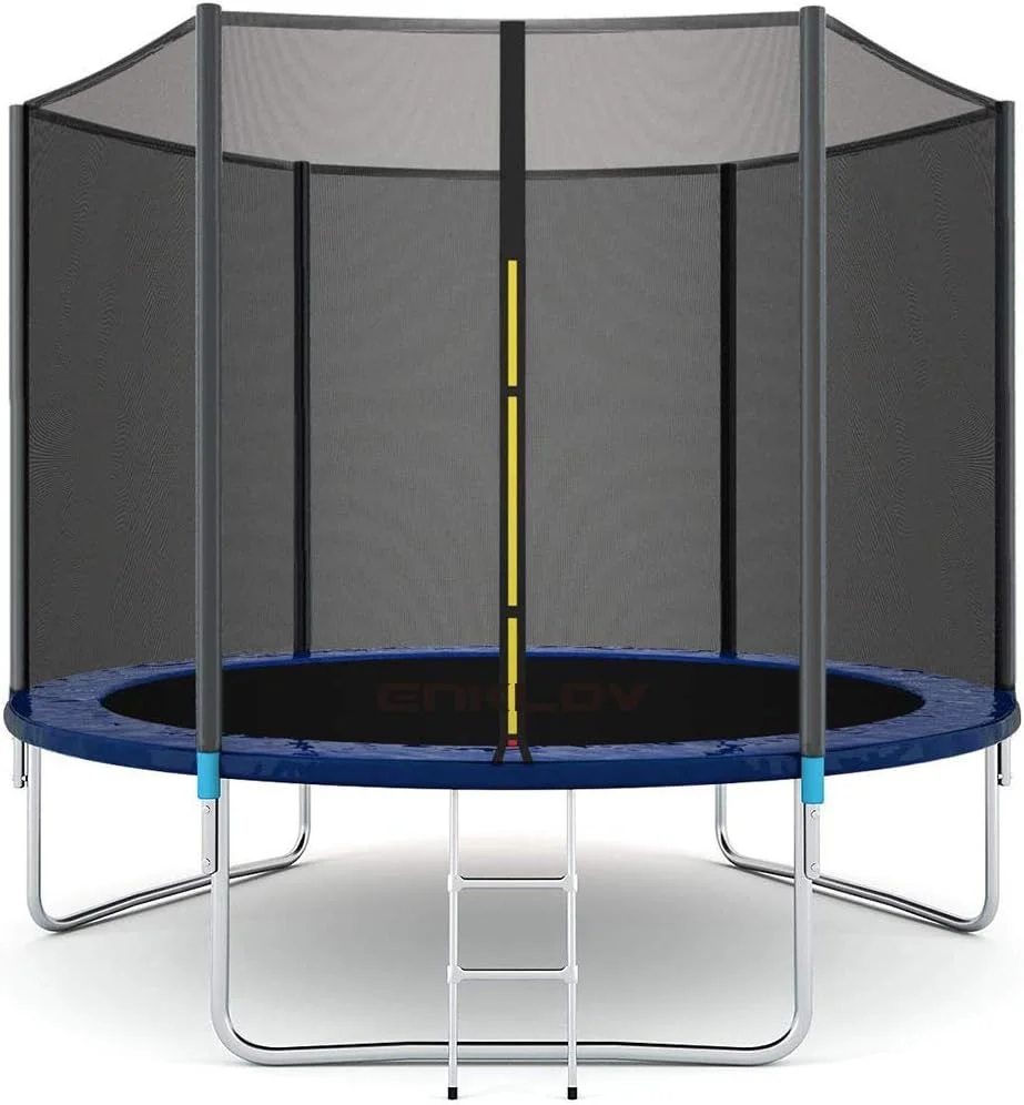 ترامپولین 2.4 متری رنگین کمانی برای کودکان، تجهیزات ورزشی و تناسب اندام ترامپولین مناسب فضای باز، تخت جامپینگ با محفظه ایمنی ترامپولین 2.4 متری رنگین کمانی برای کودکان، تجهیزات ورزشی و تناسب اندام ترامپولین مناسب فضای باز، تخت جامپینگ با محفظه ایمنی