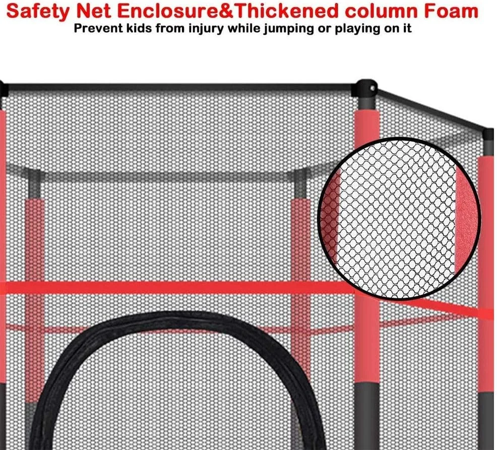 ترامپولین اسباب بازی رنگین کمان با محفظه ایمنی - 120 سانتی متر ترامپولین اسباب بازی رنگین کمان با محفظه ایمنی - 120 سانتی متر