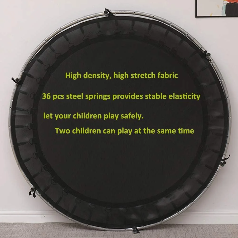 ترامپولین 150 سانتی متری کودک با نرده محافظ ایمنی، ترامپولین های کوچک تفریحی با توری محافظ شفاف، پایه U شکل پایدار، ظرفیت 200 کیلوگرم، بهترین انتخاب برای نوزادان و کودکان ترامپولین 150 سانتی متری کودک با نرده محافظ ایمنی، ترامپولین های کوچک تفریحی با توری محافظ شفاف، پایه U شکل پایدار، ظرفیت 200 کیلوگرم، بهترین انتخاب برای نوزادان و کودکان