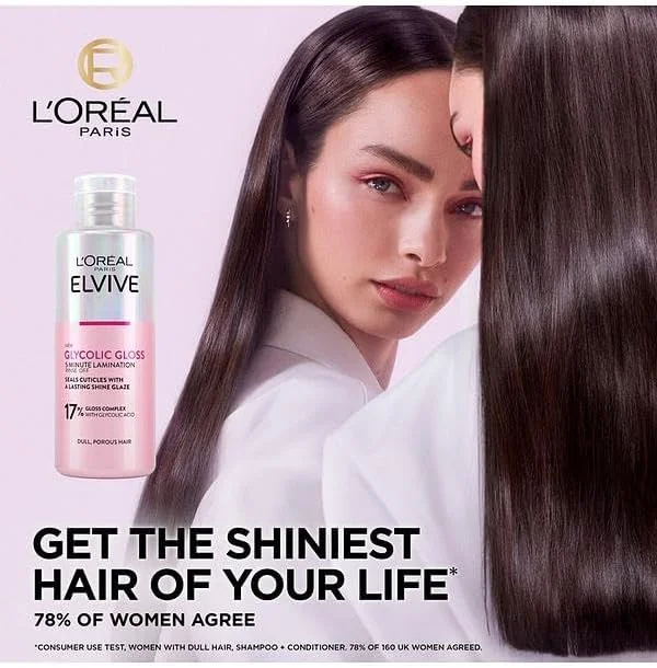 ماسک موی آبکشی لورآل پاریس Elvive Glycolic Gloss، درمان لایه برداری 5 دقیقه ای برای موهای کدر، 200 میلی لیتر ماسک موی آبکشی لورآل پاریس Elvive Glycolic Gloss، درمان لایه برداری 5 دقیقه ای برای موهای کدر، 200 میلی لیتر