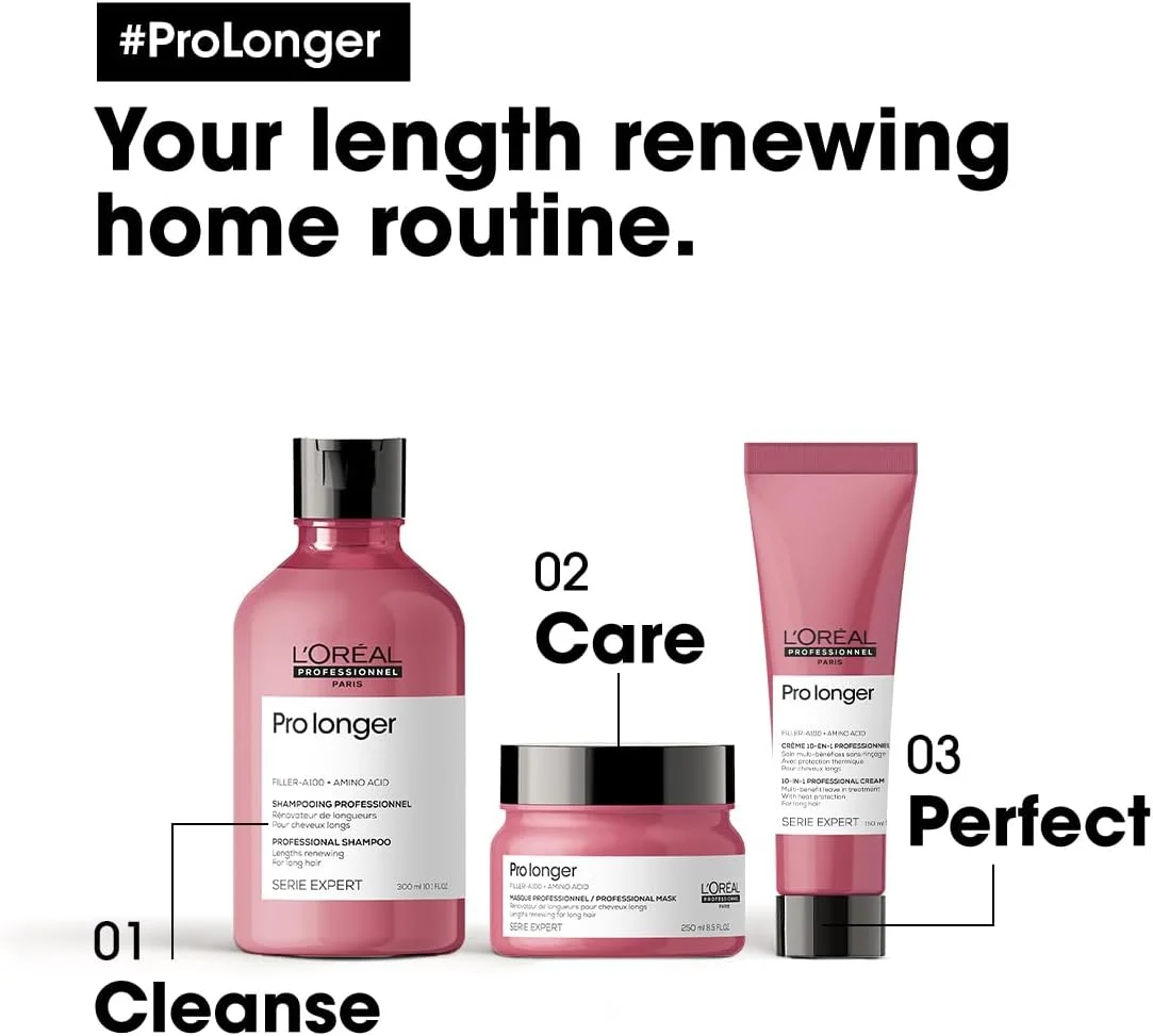 لورآل پروفشنال | ماسک Pro Longer | کاهش شکستگی و ظاهر موخوره | با فیلر A-100 و آمینو اسید | برای موهای بلند با انتهای نازک | سری اکسپرت | 250 میلی لیتر لورآل پروفشنال | ماسک Pro Longer | کاهش شکستگی و ظاهر موخوره | با فیلر A-100 و آمینو اسید | برای موهای بلند با انتهای نازک | سری اکسپرت | 250 میلی لیتر