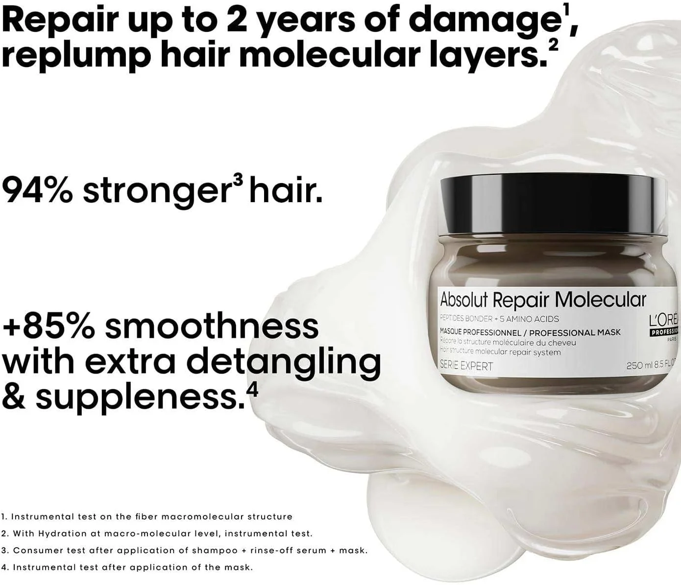 ماسک موی آبکشی متمرکز پروفشنال لورآل پروفشنال، ترمیم کننده و تقویت کننده موهای آسیب دیده، باز کننده گره و افزایش لطافت، مناسب برای انواع موهای آسیب دیده، سری اکسپرت، 250 میلی لیتر ماسک موی آبکشی متمرکز پروفشنال لورآل پروفشنال، ترمیم کننده و تقویت کننده موهای آسیب دیده، باز کننده گره و افزایش لطافت، مناسب برای انواع موهای آسیب دیده، سری اکسپرت، 250 میلی لیتر