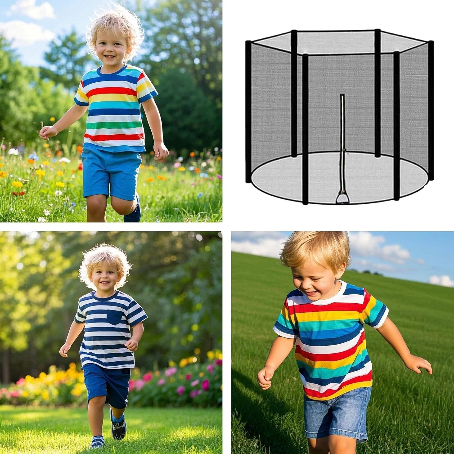 توری ترامپولین، توری جایگزین ترامپولین | محفظه مقاوم در برابر آب و هوا، تنفس پذیر، با چگالی بالا و مقاوم در برابر اشعه ماوراء بنفش برای کودکان توری ترامپولین، توری جایگزین ترامپولین | محفظه مقاوم در برابر آب و هوا، تنفس پذیر، با چگالی بالا و مقاوم در برابر اشعه ماوراء بنفش برای کودکان