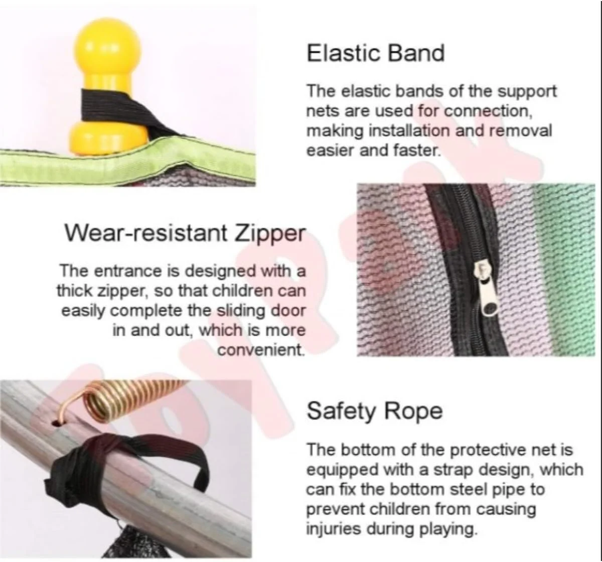 ترامپولین با نرده محافظ ایمنی و توری محافظ | پایه فولادی U شکل پایدار، هدیه تولد | تناسب اندام قابل حمل برای داخل خانه/باغ | ارتفاع قابل تنظیم، تقویت کننده گریپ برای بزرگسالان و تفریح خانوادگی ترامپولین با نرده محافظ ایمنی و توری محافظ | پایه فولادی U شکل پایدار، هدیه تولد | تناسب اندام قابل حمل برای داخل خانه/باغ | ارتفاع قابل تنظیم، تقویت کننده گریپ برای بزرگسالان و تفریح خانوادگی