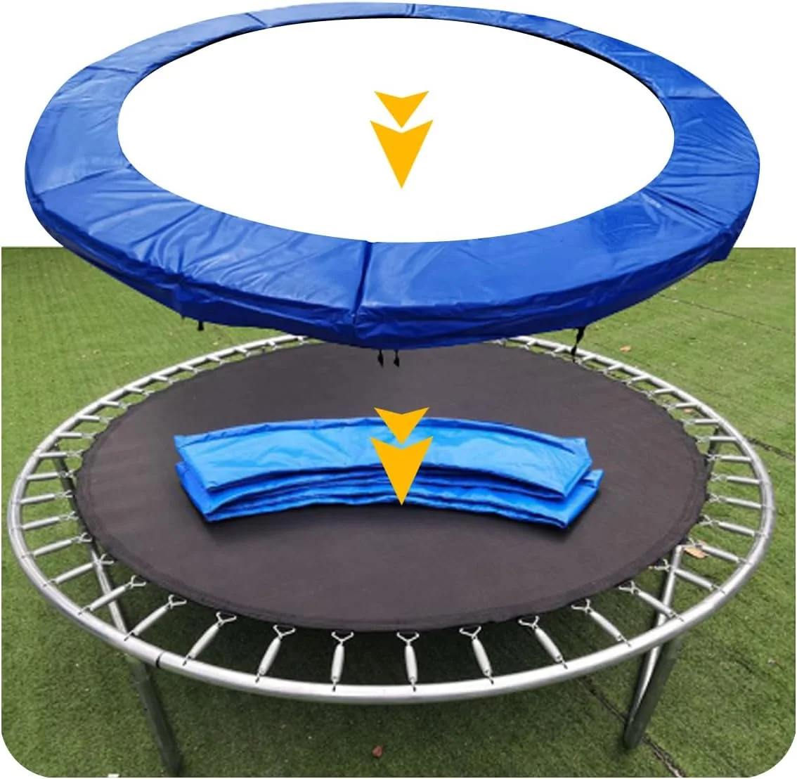 تشک محافظ ترامپولین، پد ایمنی جایگزین، روکش محافظ فنر گرد، لوازم جانبی ترامپولین (3.6 متر) تشک محافظ ترامپولین، پد ایمنی جایگزین، روکش محافظ فنر گرد، لوازم جانبی ترامپولین (3.6 متر)
