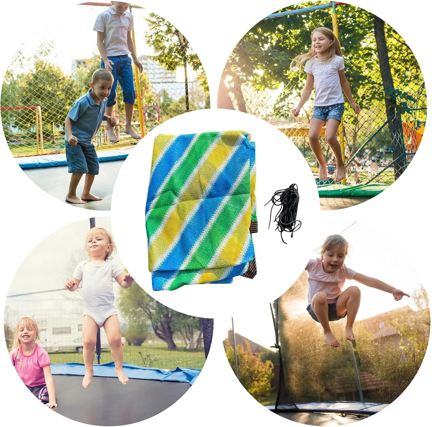 سایبان ترامپولین | روکش سایبان ترامپولین، لوازم جانبی محافظ جایگزین محافظت در برابر اشعه ماوراء بنفش برای کودکان در فضای باز باران سرپوشیده آفتاب بزرگسالان سایبان ترامپولین | روکش سایبان ترامپولین، لوازم جانبی محافظ جایگزین محافظت در برابر اشعه ماوراء بنفش برای کودکان در فضای باز باران سرپوشیده آفتاب بزرگسالان