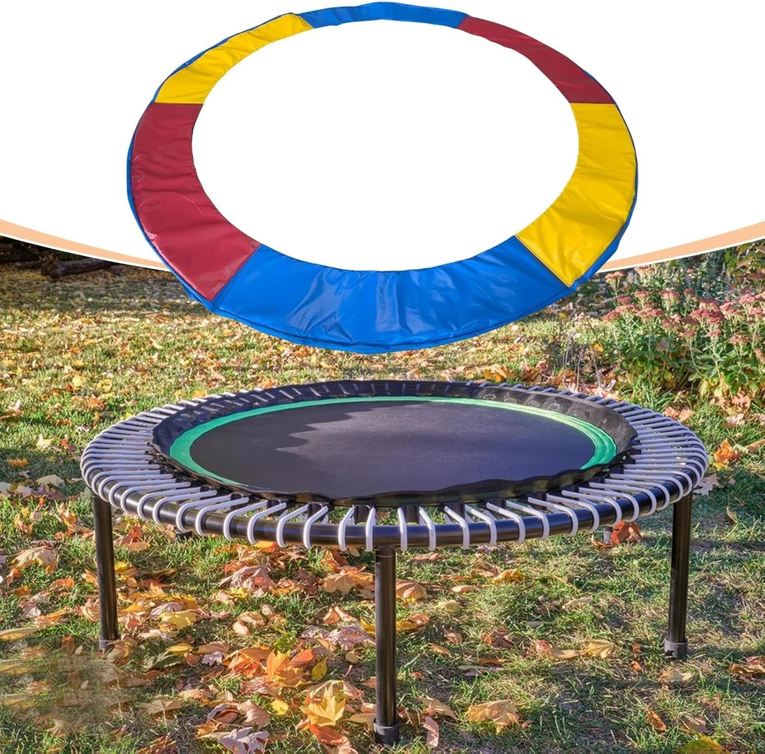 محافظ لبه ترامپولین گرد - ضد آب و ضد گرد و غبار، محافظ لبه برای محافظت در برابر آسیب های آب و هوایی در فضای باز، افزایش طول عمر، مناسب برای حیاط خلوت و زمین بازی محافظ لبه ترامپولین گرد - ضد آب و ضد گرد و غبار، محافظ لبه برای محافظت در برابر آسیب های آب و هوایی در فضای باز، افزایش طول عمر، مناسب برای حیاط خلوت و زمین بازی