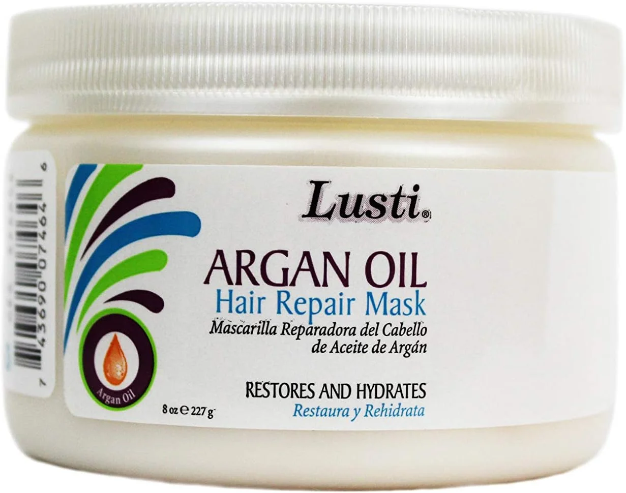 ماسک ترمیم کننده مو روغن آرگان Lusti، ۲۵۰ میلی لیتر (بسته ۳ عددی) - آبرسانی و احیا