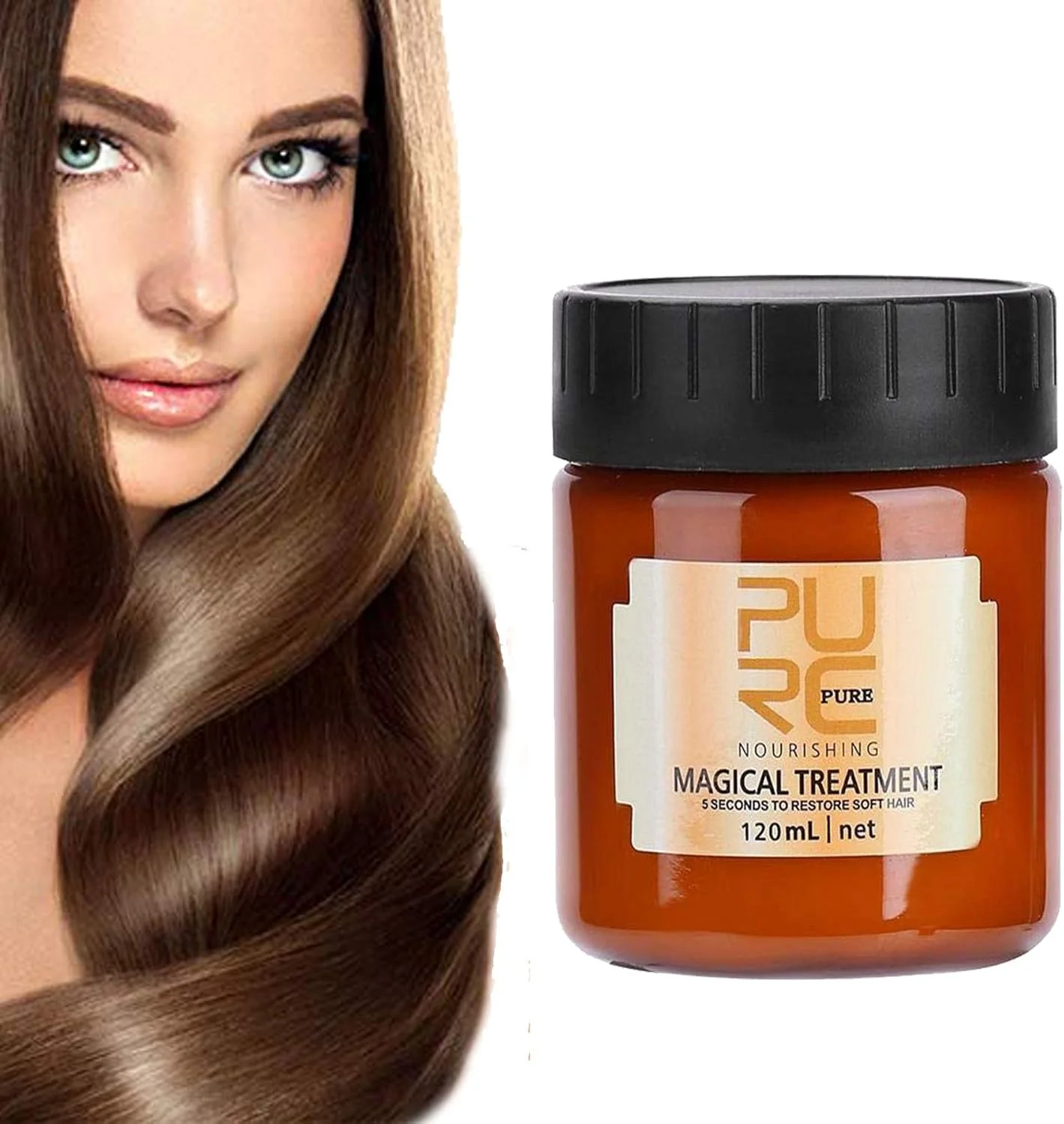 ماسک مو کراتین جادویی 120 میلی لیتری، ترمیم کننده 5 ثانیه ای مو، نرم کننده مولکولی پیشرفته مو، تونیک ریشه مو، درمان مو و پوست سر، بازگرداندن حالت ارتجاعی، احیای موهای سالم و نرم، اسانس مراقبت از مو