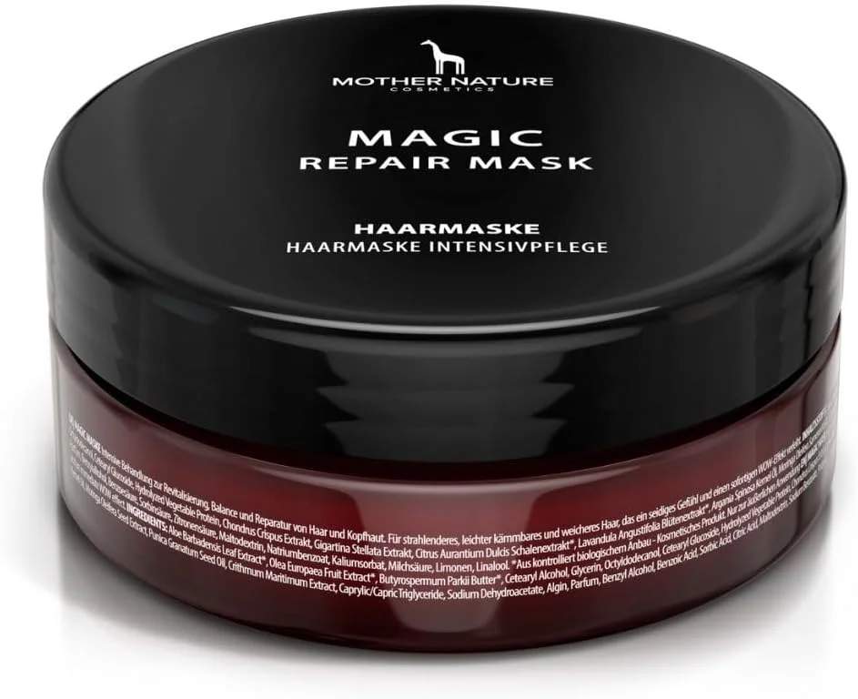 ماسک موی جادویی با آلوئه ورای ارگانیک - درمان فوق العاده مغذی، مرطوب کننده و تقویت کننده، الیاف مو را ترمیم و احیا می کند و باعث درخشندگی، لطافت و محافظت در برابر آسیب های محیطی می شود