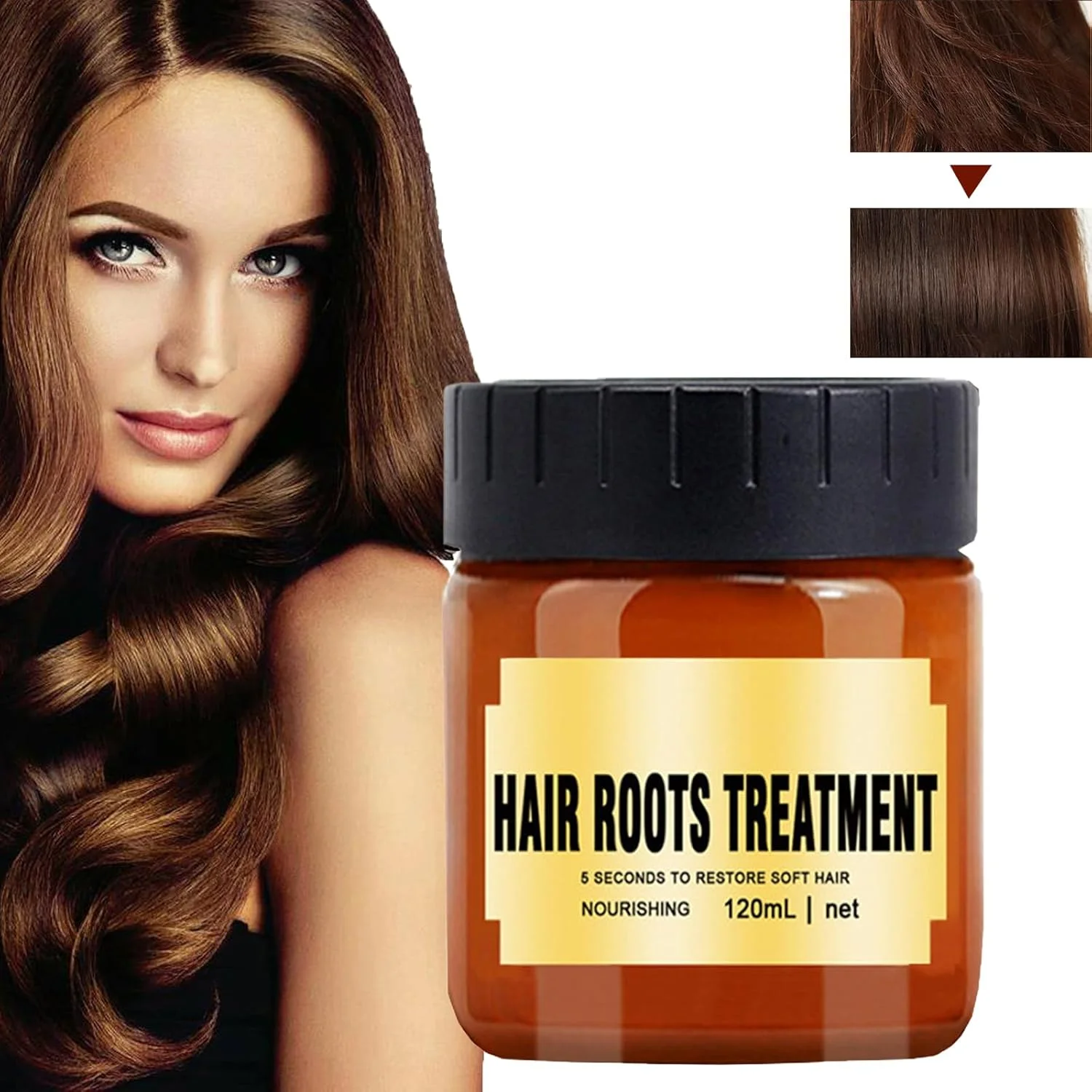 ماسک موی درمان جادویی، ماسک کراتین برای مو، ماسک مرطوب کننده مو، ماسک موی آرگان، نرم کننده عمیق برای موهای خشک و آسیب دیده (120 میلی لیتر)