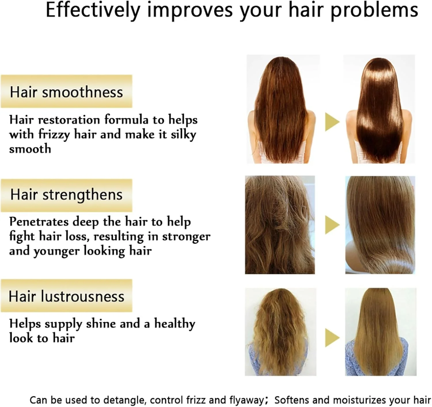 ماسک موی درمان جادویی، ماسک کراتین برای مو، ماسک مرطوب کننده مو، ماسک موی آرگان، ماسک کراتین برای مو، نرم کننده عمیق برای موهای خشک و آسیب دیده (60 میلی لیتر)