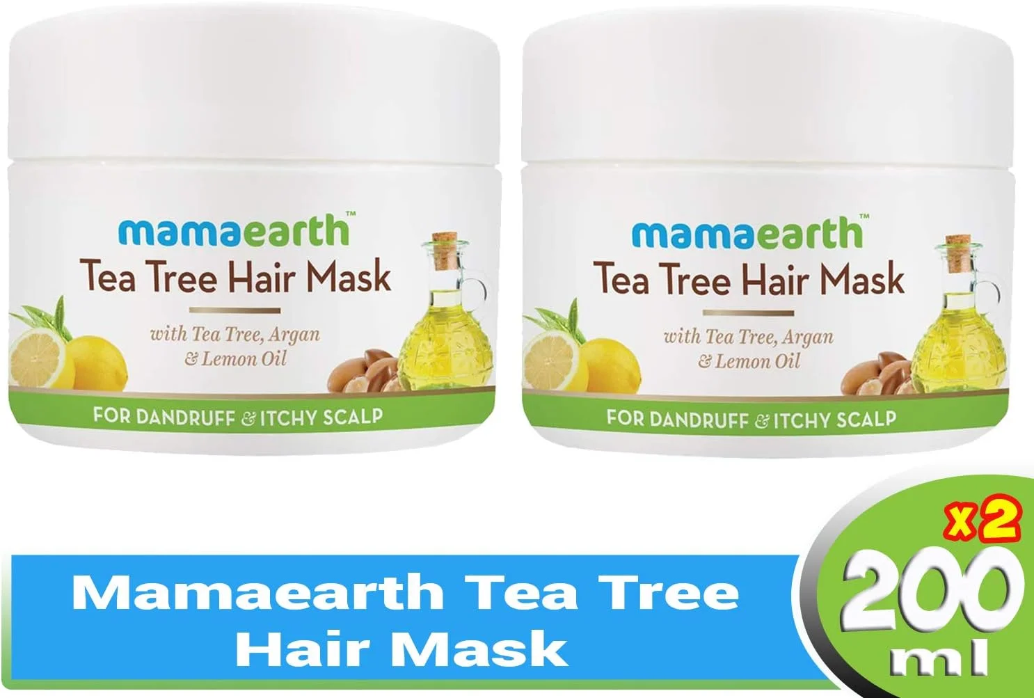 ماسک مو درخت چای Mamaearth (بسته 2 عددی)