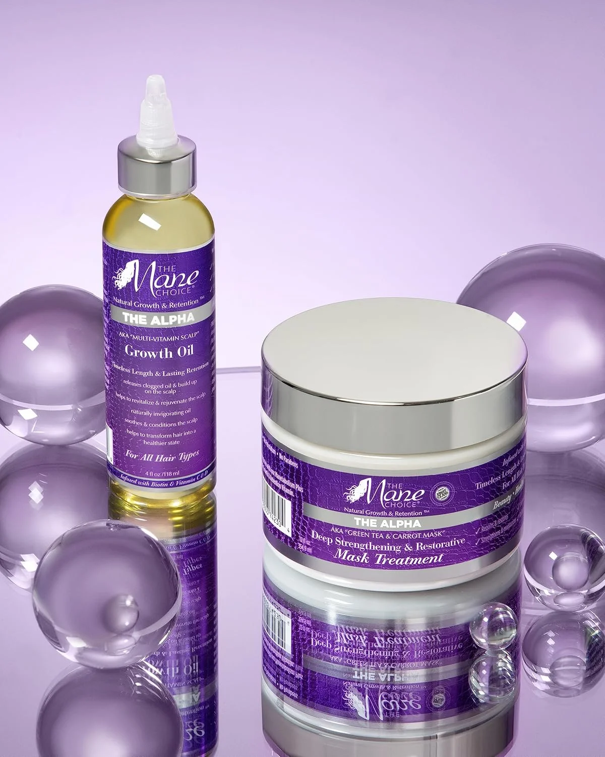 ماسک موی تقویت کننده و ترمیم کننده چای سبز و هویج The Mane Choice، حجم 355 میلی لیتر