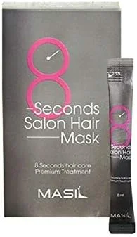 مجموعه مسافرتی ماسک موی 8 ثانیه ای MASIL، درمان عالی مراقبت از موی 8 ثانیه ای، مرطوب کننده، تسکین دهنده و مغذی مو، 1 بسته 20 عددی (ماسک مو)