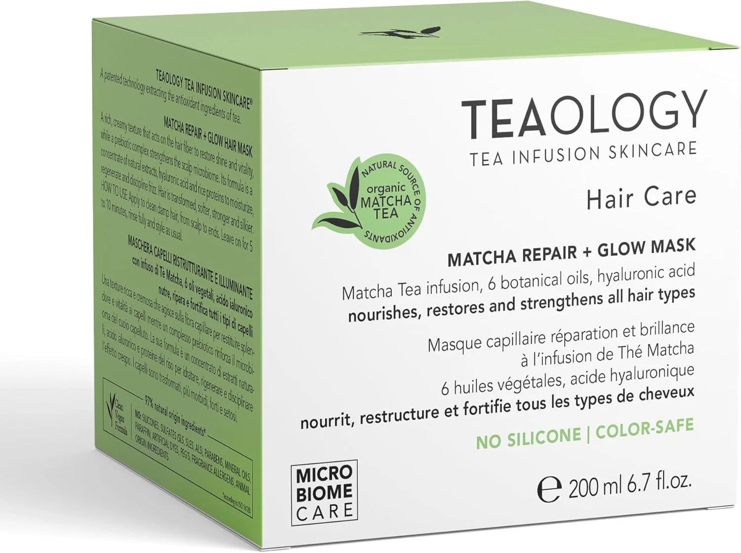 ماسک ترمیم کننده و درخشان کننده مو با عصاره ماچا