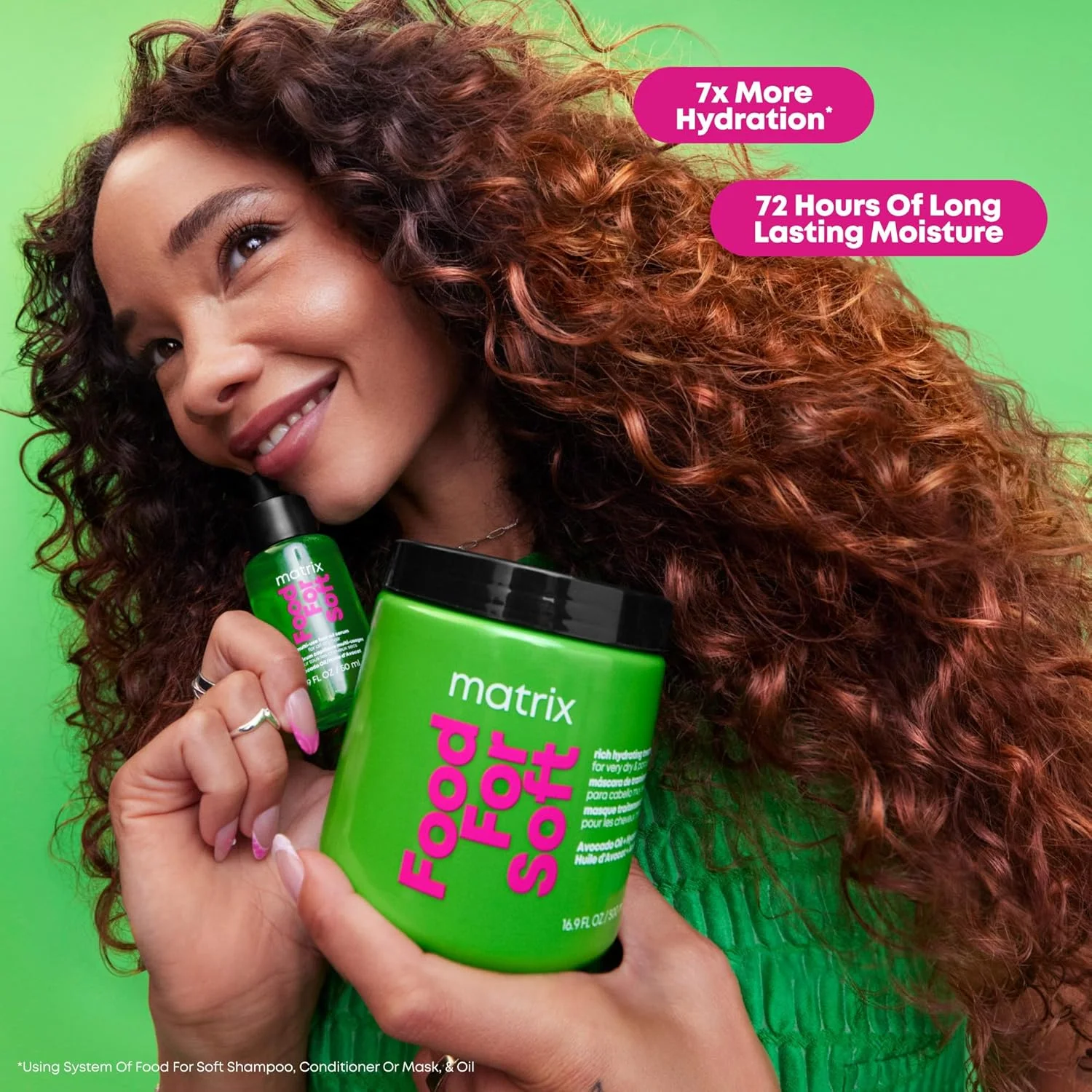 ماسک مو آبرسان قوی ماتریکس مدل Food For Soft - نرم کننده عمقی برای موهای خشک و شکننده، افزایش درخشندگی و نرمی، حاوی روغن آووکادو و اسید هیالورونیک، احیا کننده رطوبت