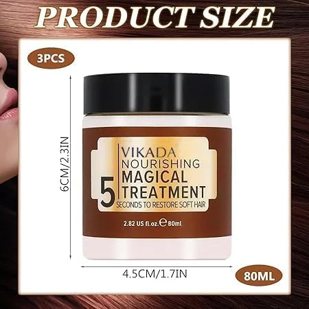 مجموعه 3 عددی ماسک موی مغذی و جادویی Meanju، ماسک مو برای موهای آسیب دیده، کرم ترمیم کننده مو، بهبود کیفیت مو و نرم و درخشان کردن مو